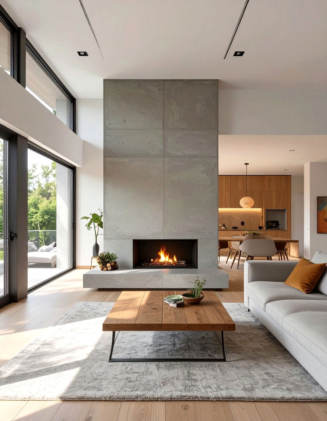 Small Bedroom House Plan with a Central Fireplace - 30 small 2 bedroom house plans and designs