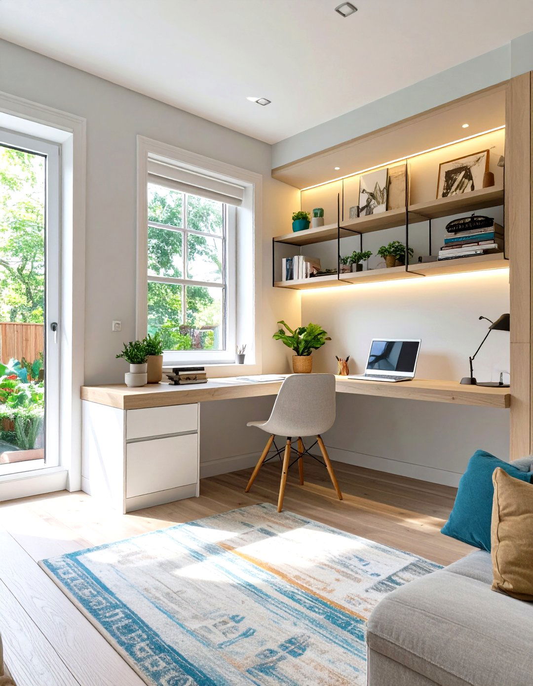 Small Bedroom House Plan with a Home Office Nook - 30 small 2 bedroom house plans and designs