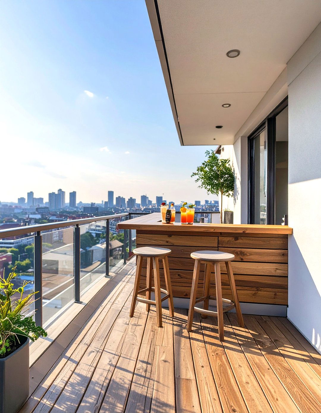 Small Deck with a Fold Down Bar or Table - 30 small deck ideas