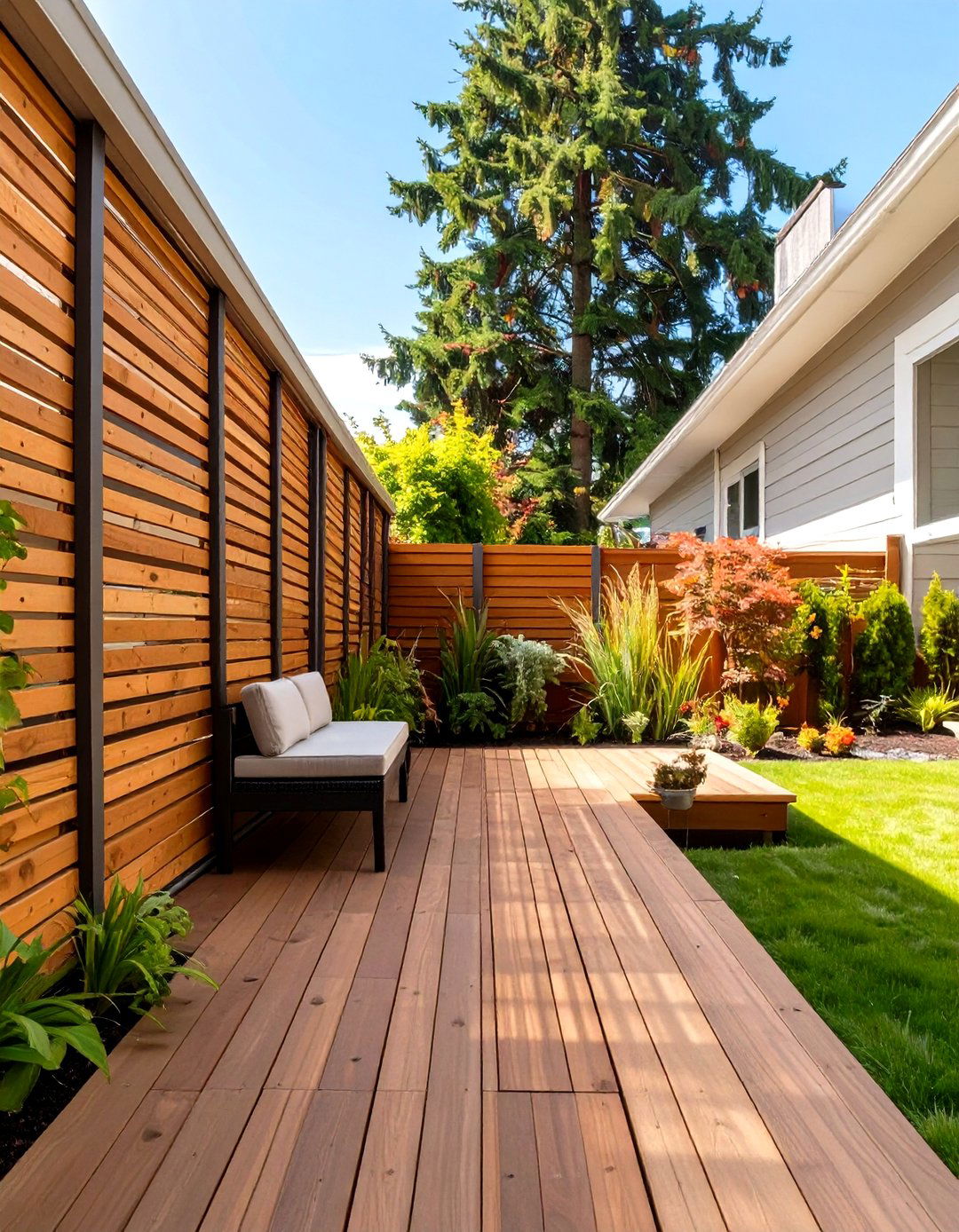 Small Deck with a Privacy Screen - 30 small deck ideas on a budget