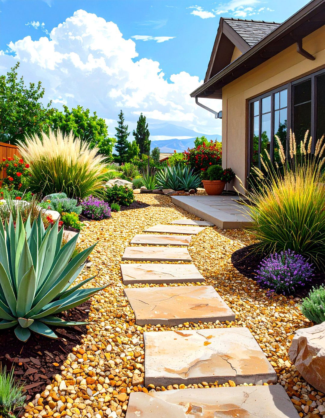 Small Decomposed Granite and Paver Patio - 30 small cheap patio paver ideas