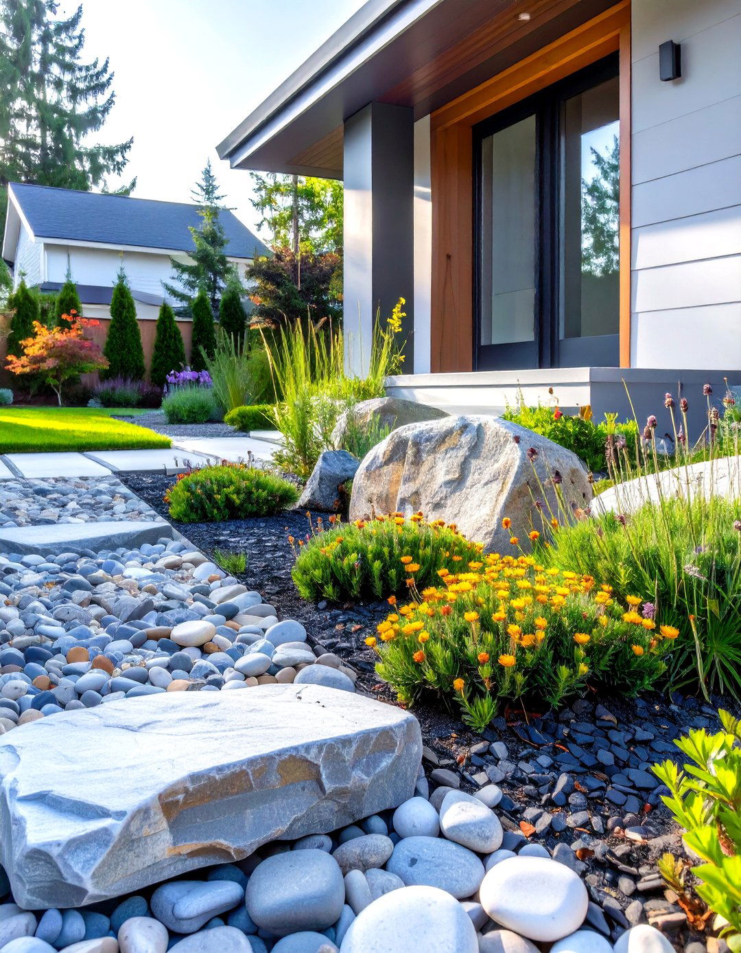 Small Front Yard Rock Garden - 30 small front yard landscaping ideas