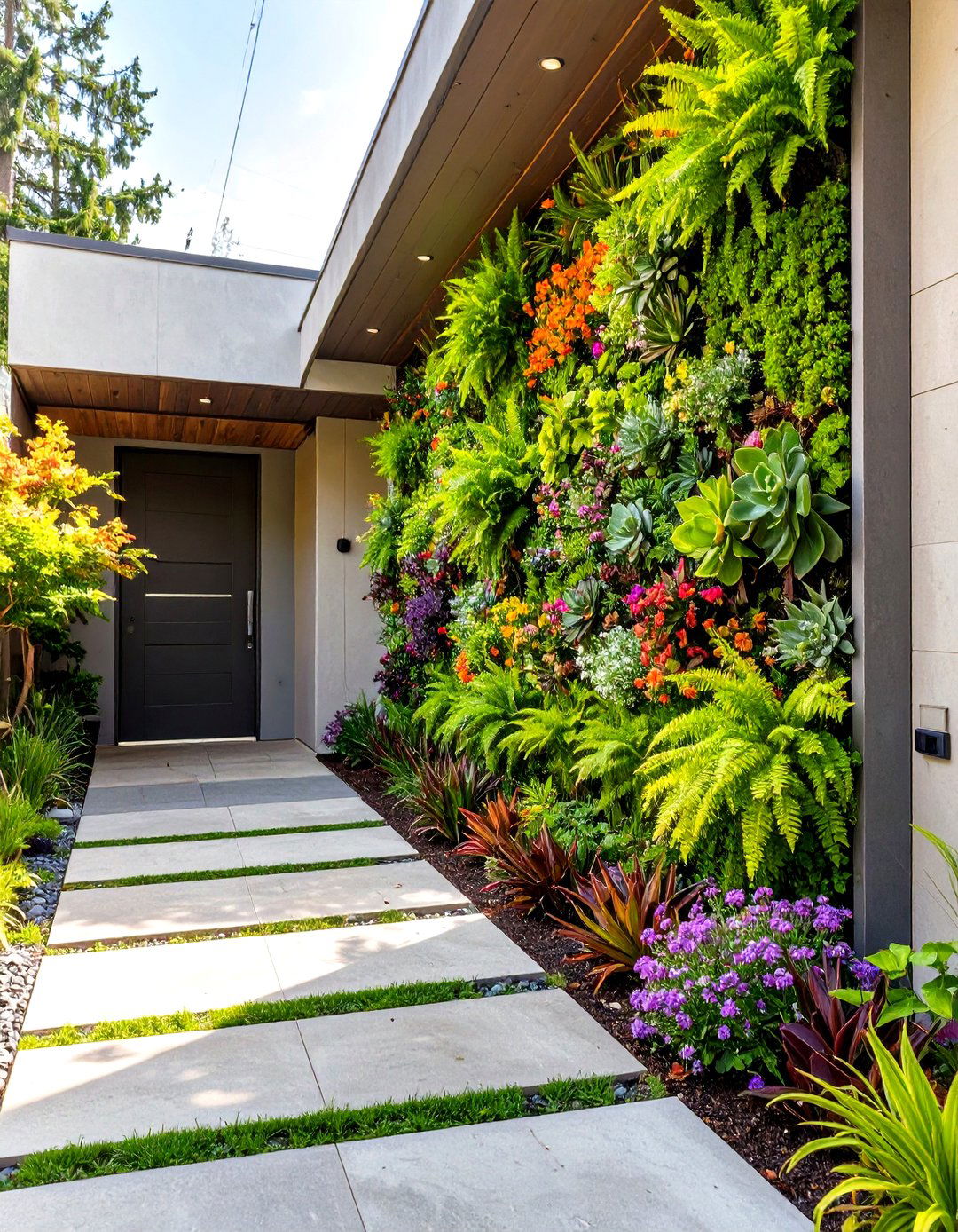 Small Front Yard Vertical Garden - 30 small front yard landscaping ideas
