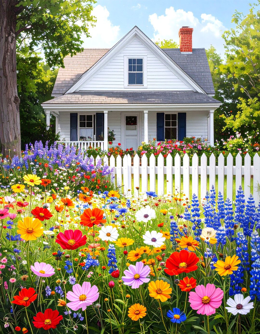 Small Front Yard Wildflower Patch - 30 small front yard landscaping ideas