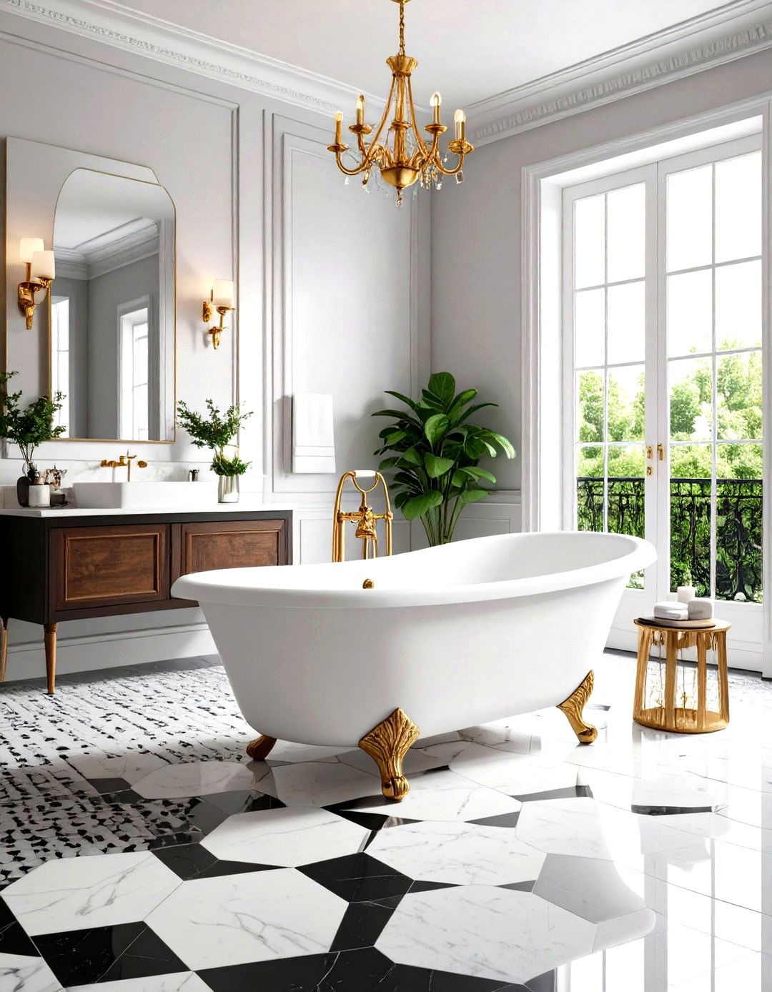 Small Functional Bathroom Spaces - 30 parisian interior design ideas