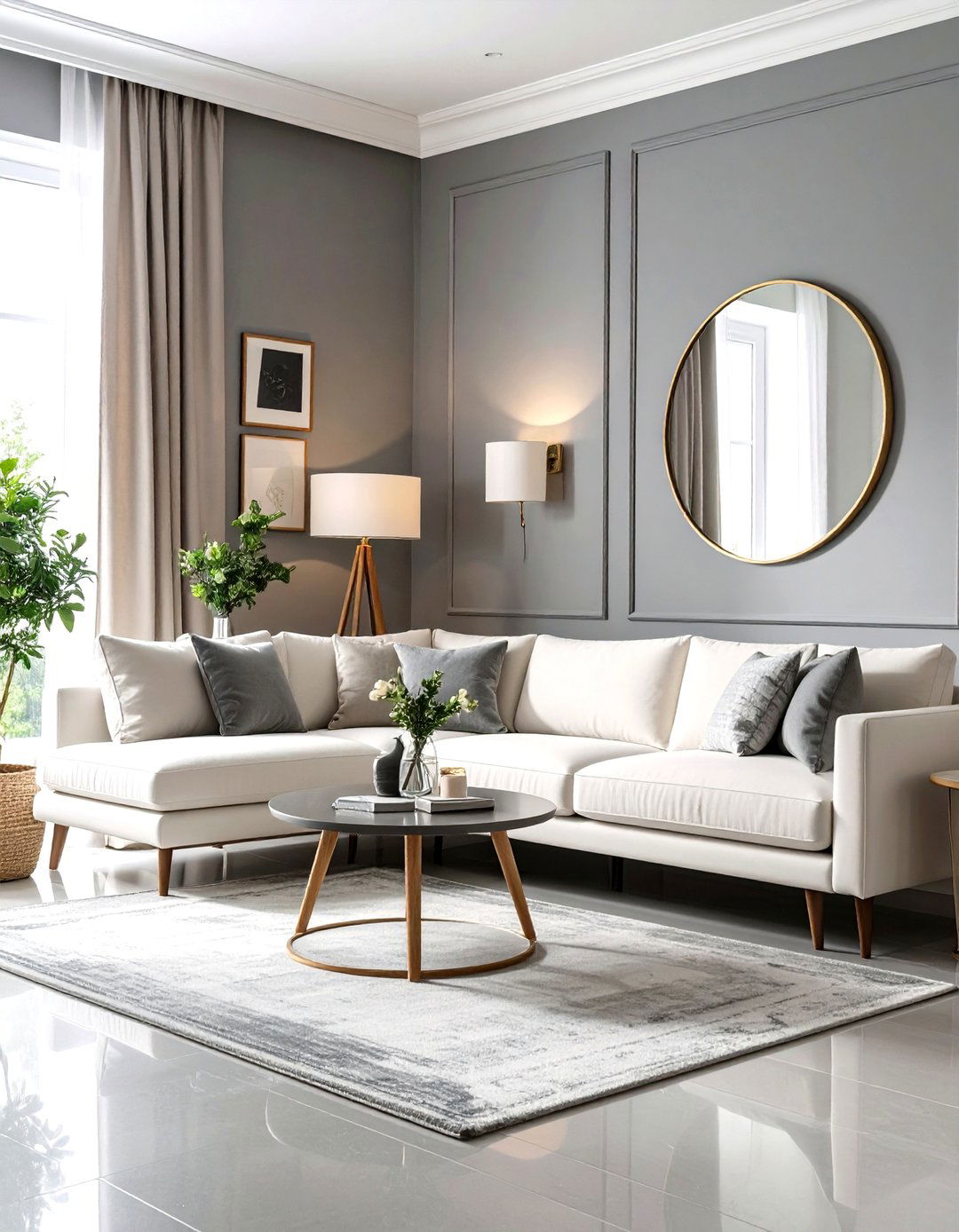Small Grey and White Living Room - 30 grey and white living room ideas