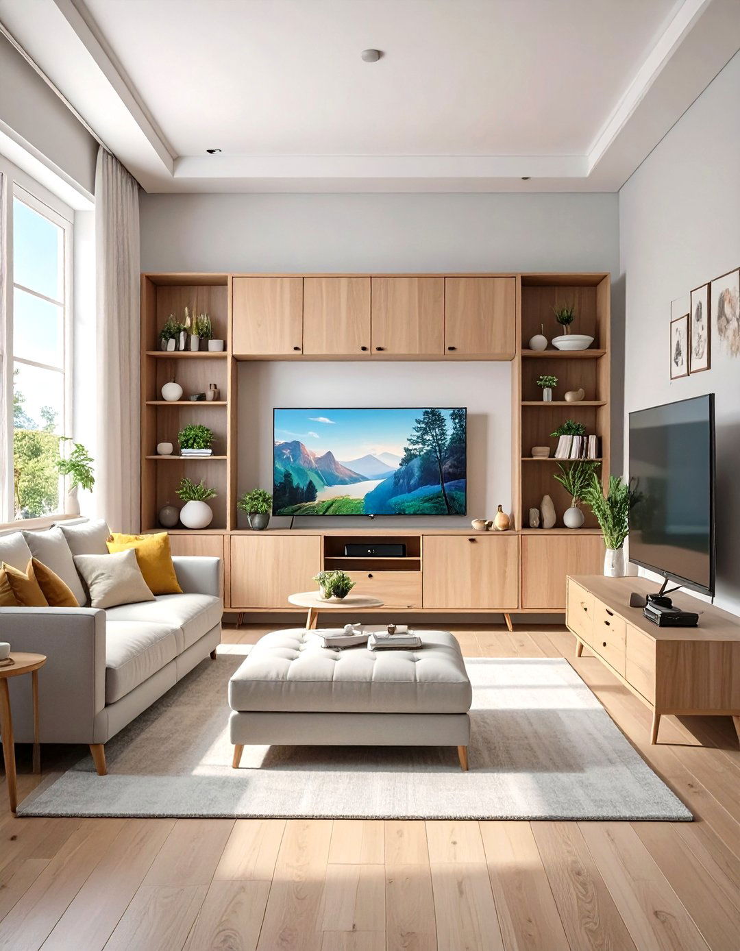 Small Home Theater with Hidden Storage - 30 small home theater ideas