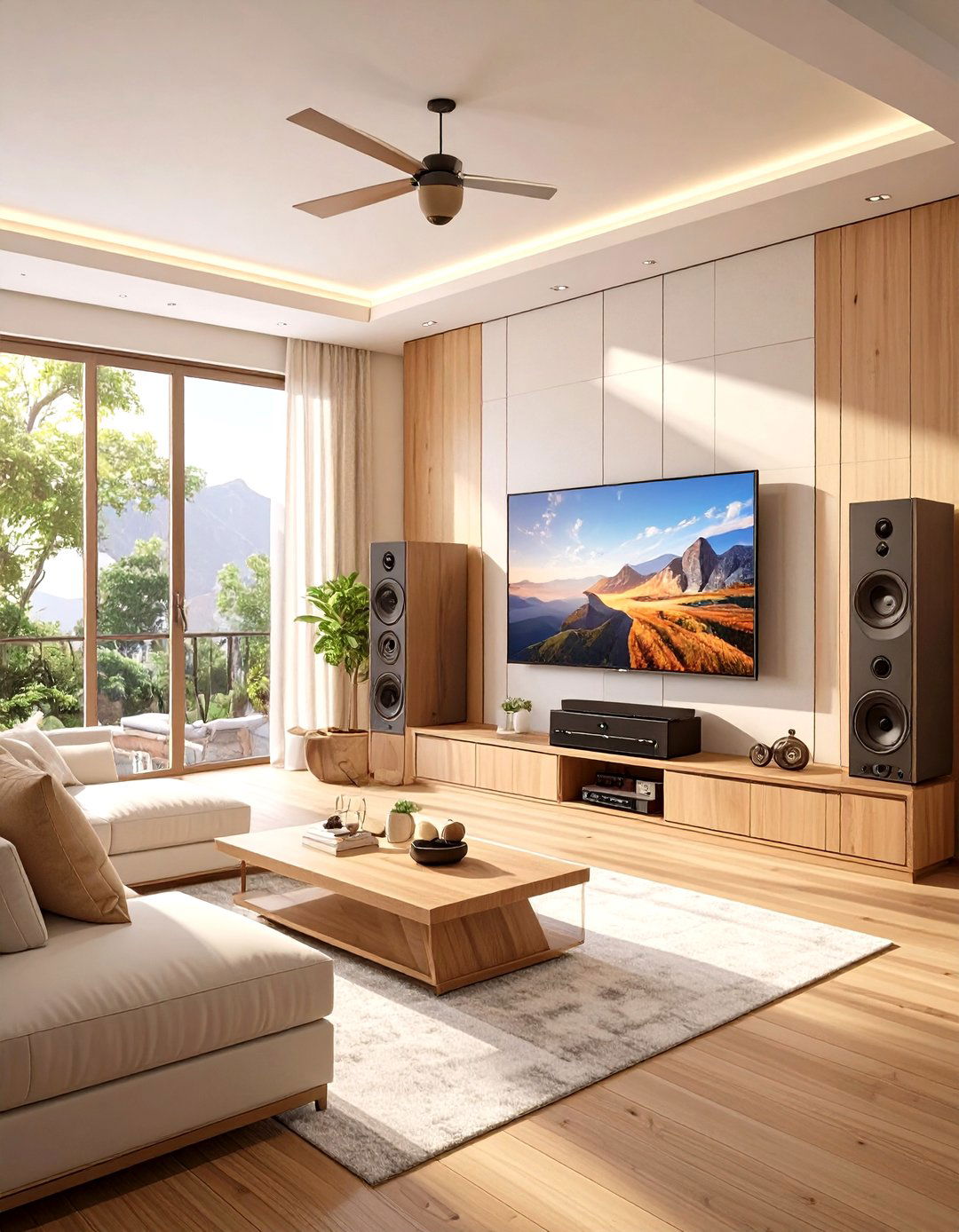 Small Home Theater with Wireless Speakers - 30 small home theater ideas