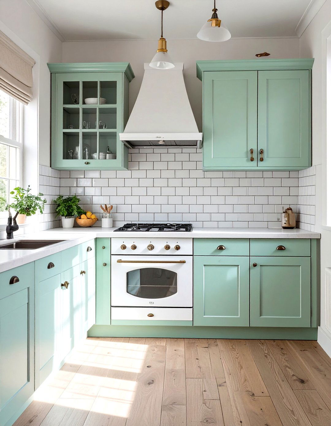 Small Kitchen Backsplash Featuring Penny Tiles - 30 small kitchen backsplash ideas