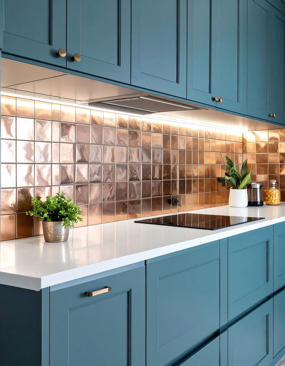 Small Kitchen Backsplash Using Metal Tiles - 30 small kitchen backsplash ideas