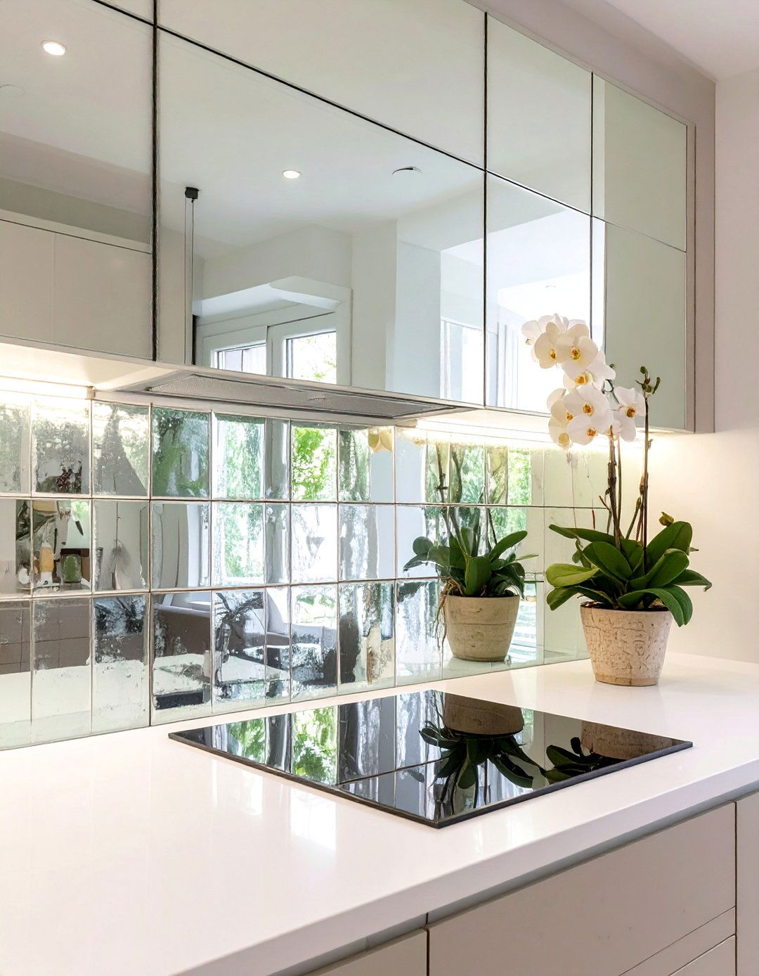 Small Kitchen Backsplash Using Mirrored Panels - 30 small kitchen backsplash ideas