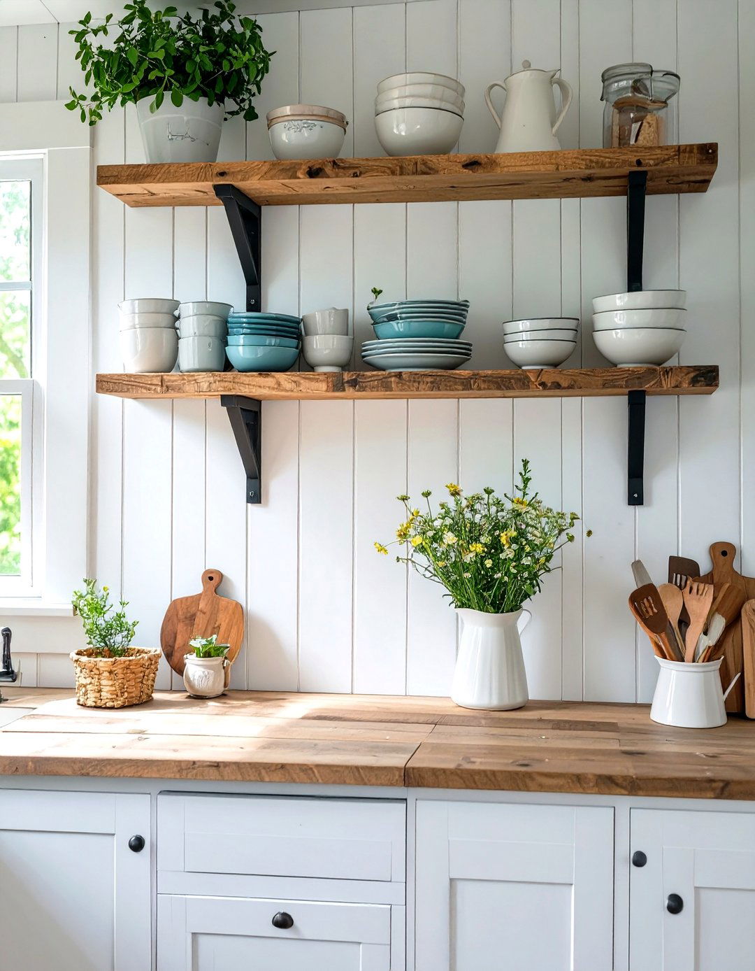 Small Kitchen Backsplash with Beadboard Paneling - 30 small kitchen backsplash ideas