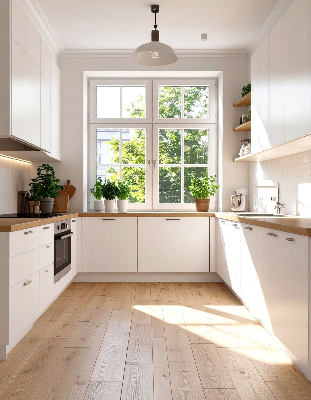 Small Kitchen Design with Natural Light Focus - 30 small kitchen designs photo gallery