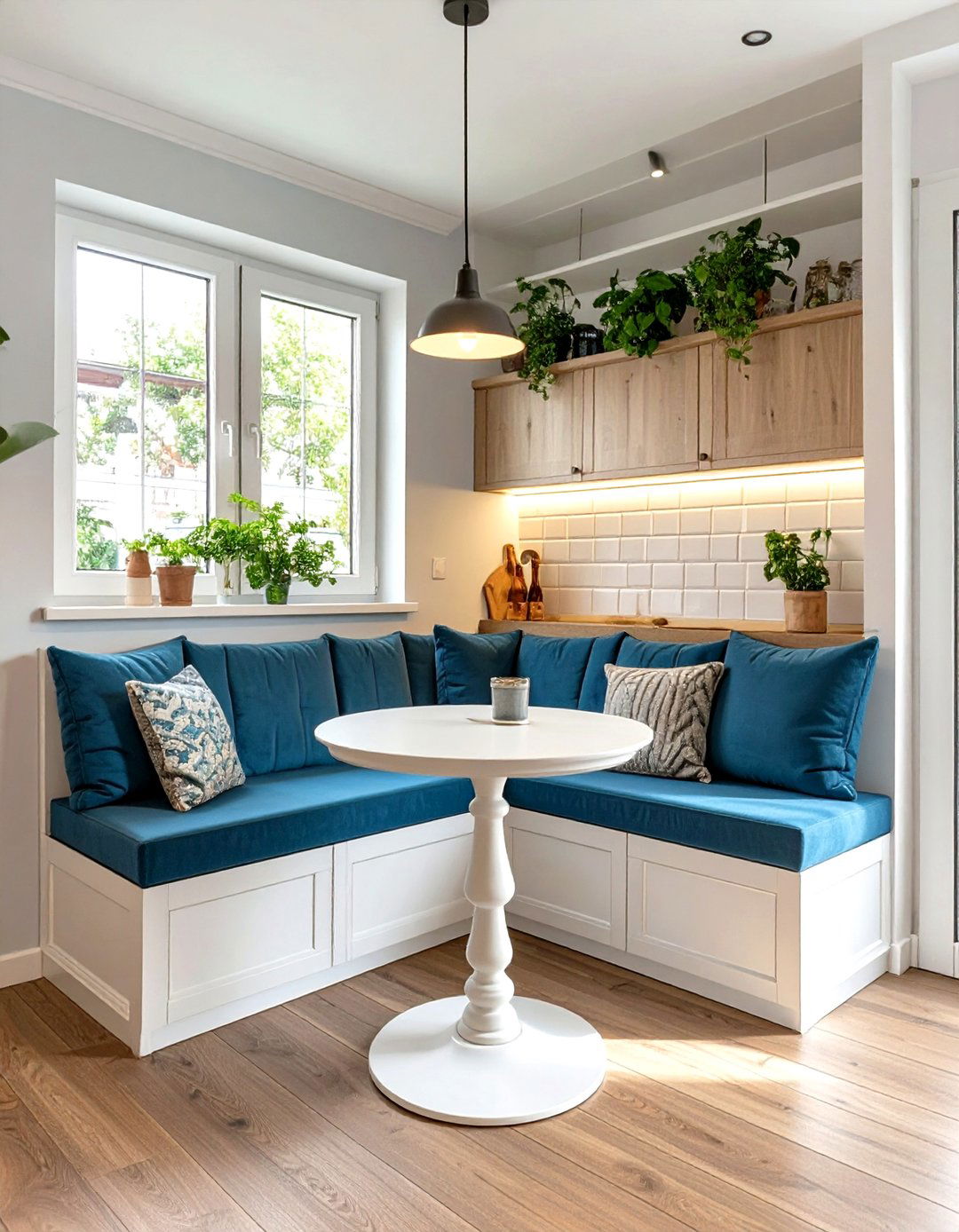 Small Kitchen Design with a Breakfast Nook - 30 small kitchen designs photo gallery