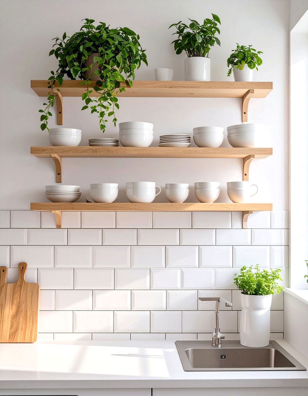 Small Kitchen Remodel with Open Shelving - 30 small kitchen remodel ideas