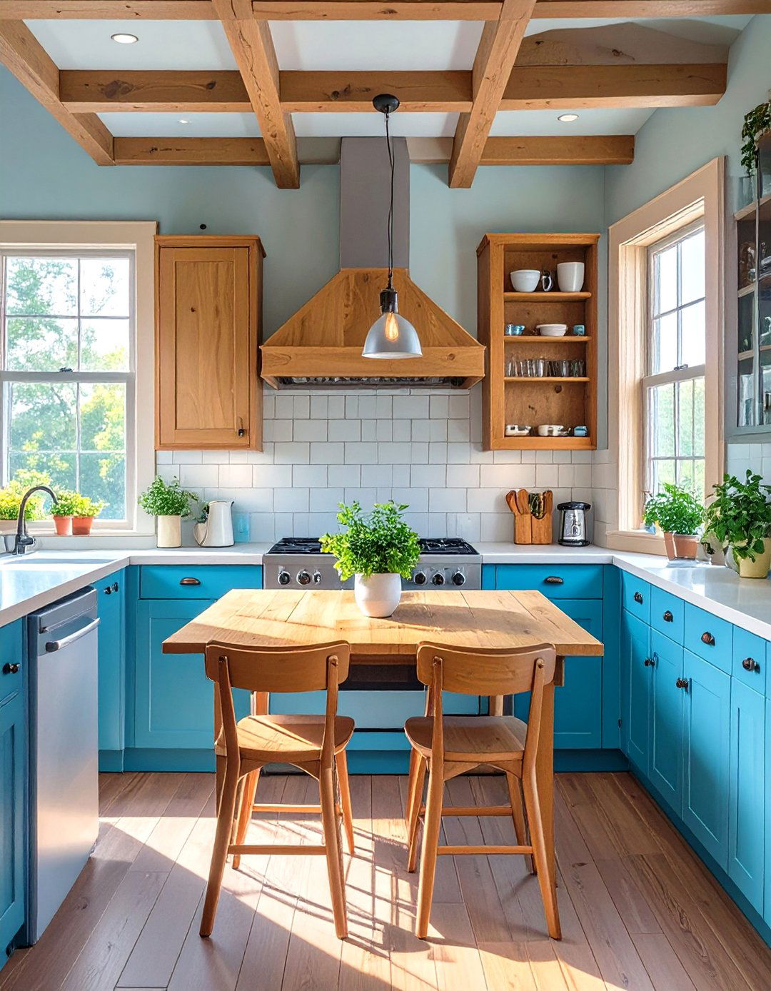 Small Kitchen Remodel with a Fold Down Table - 30 small kitchen remodel ideas