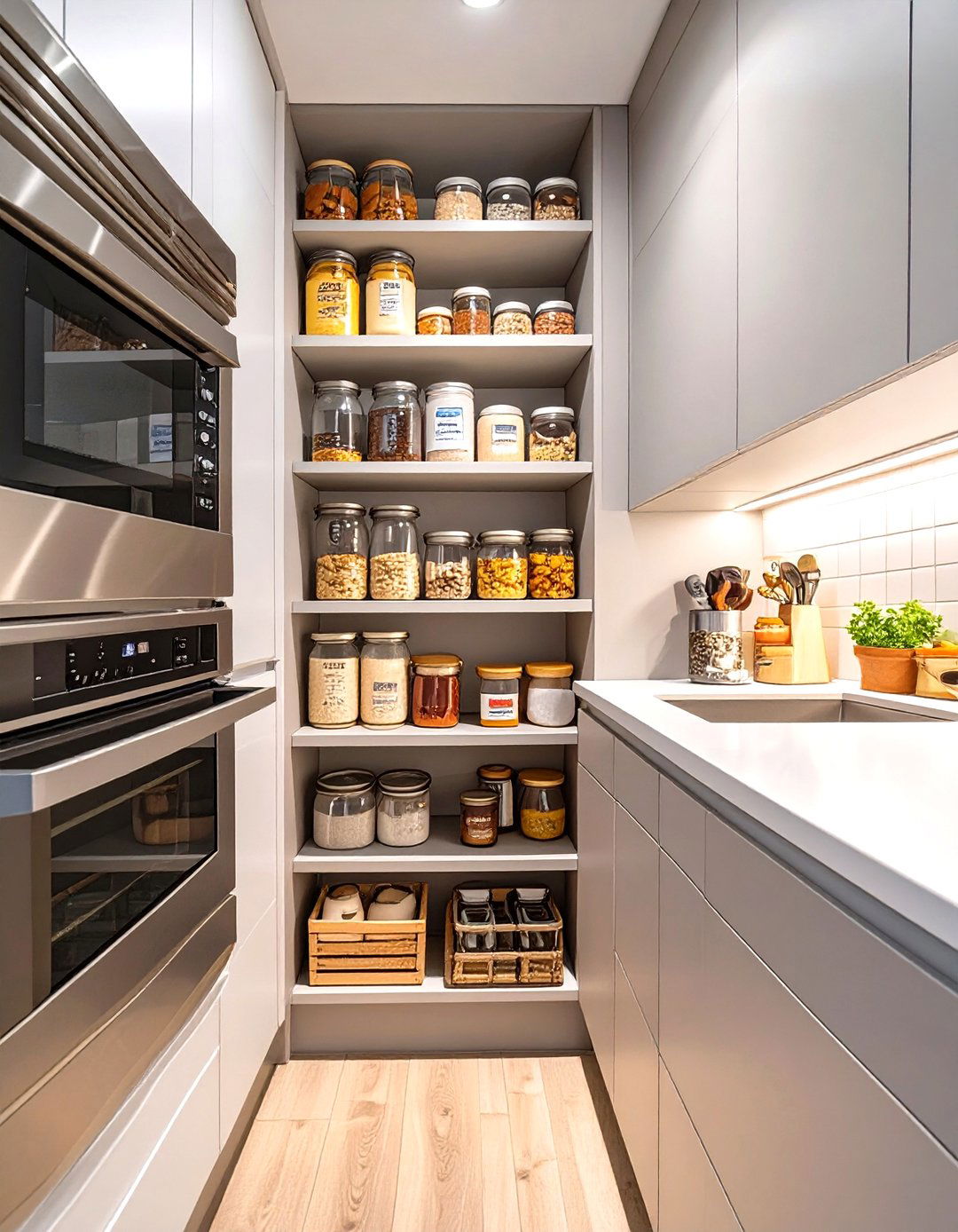 Small Kitchen Remodel with a Pull Out Pantry - 30 small kitchen remodel ideas