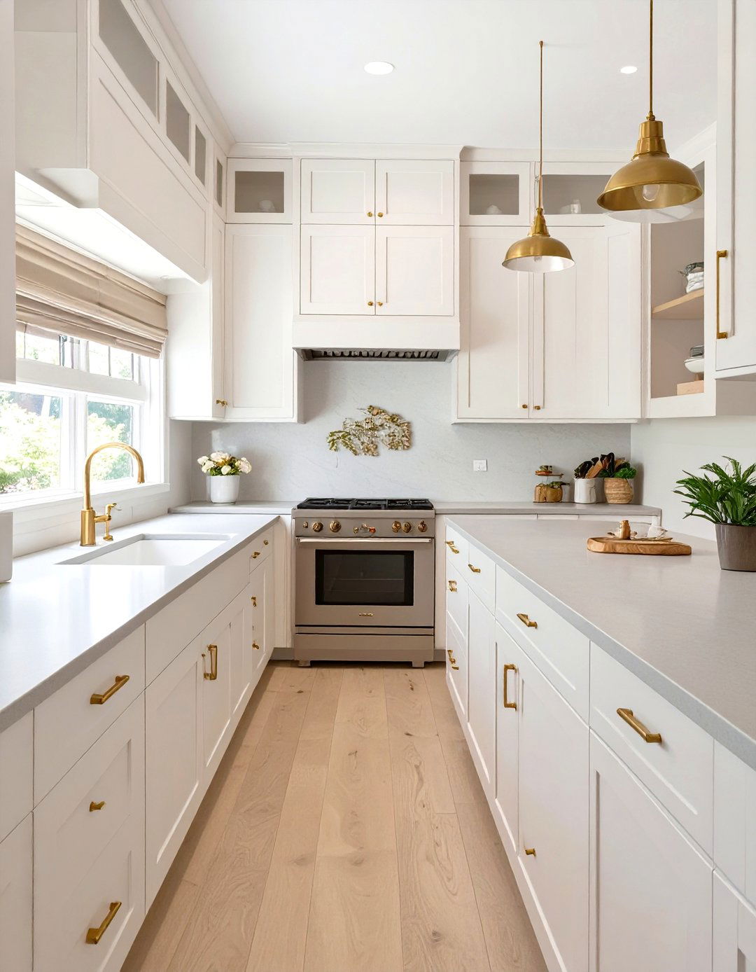 Small Kitchen with Ceiling Height Cabinets - 30 small kitchen design ideas