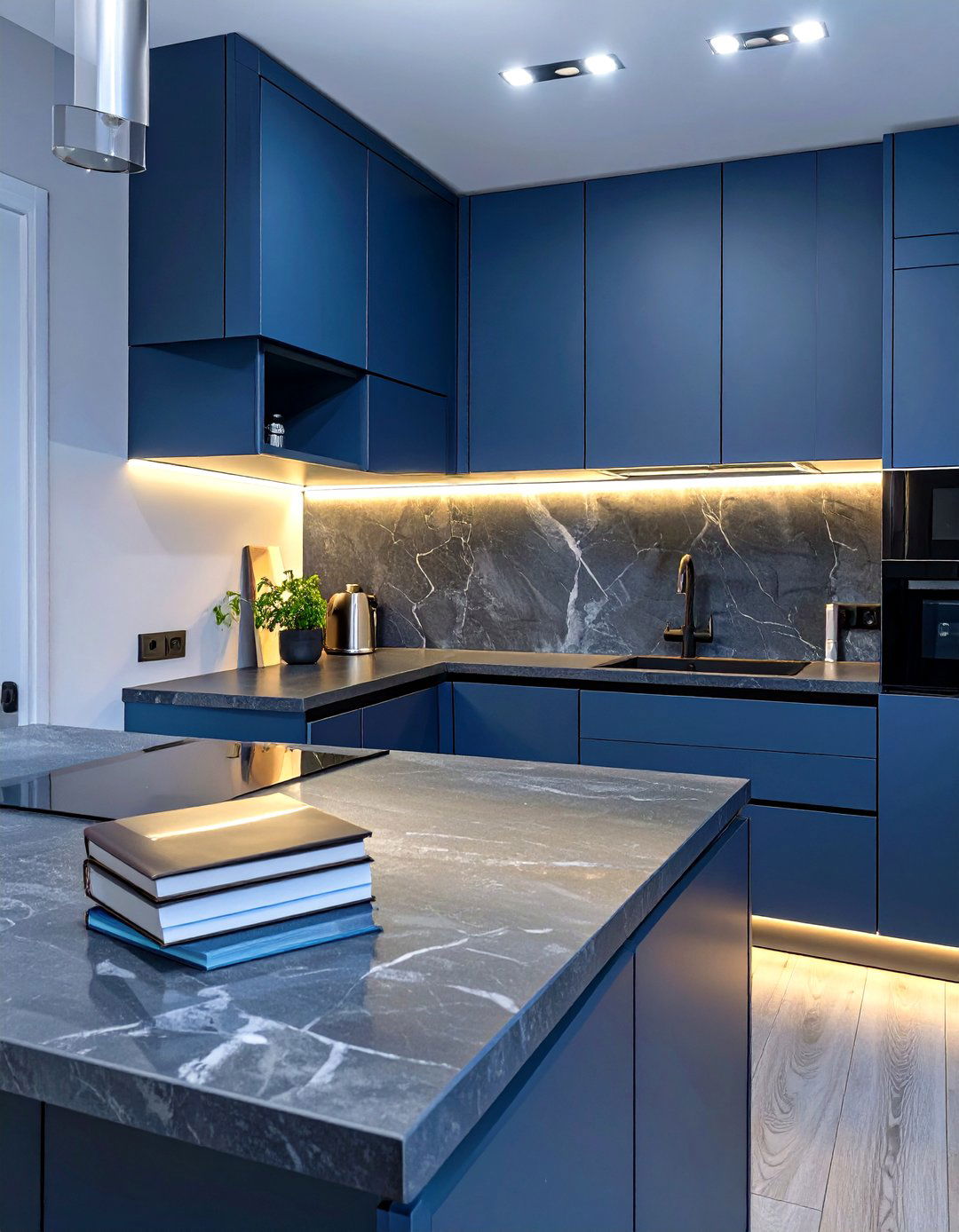 Small Kitchen with Under Cabinet Lighting - 30 small kitchen design ideas