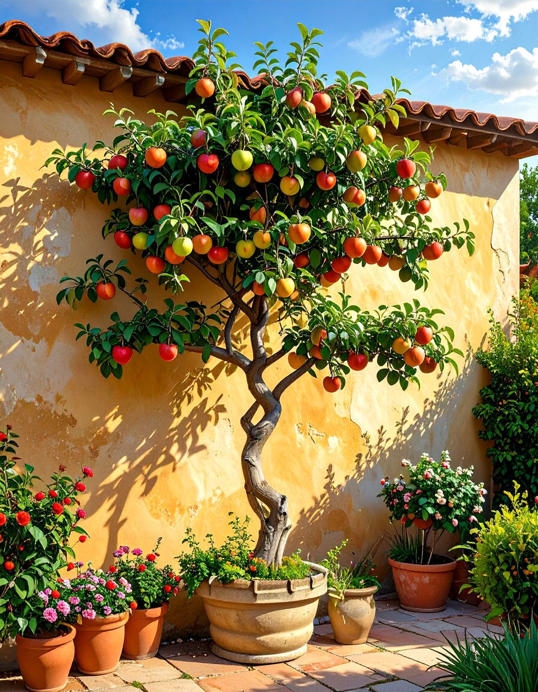 Small Landscaping with Espaliered Fruit Trees - 30 small landscaping ideas