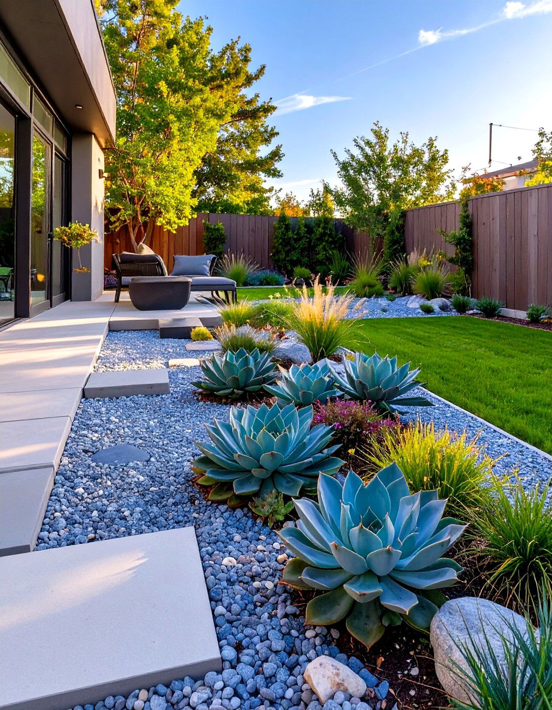 Small Landscaping with Gravel and Stone Mulch - 30 small landscaping ideas