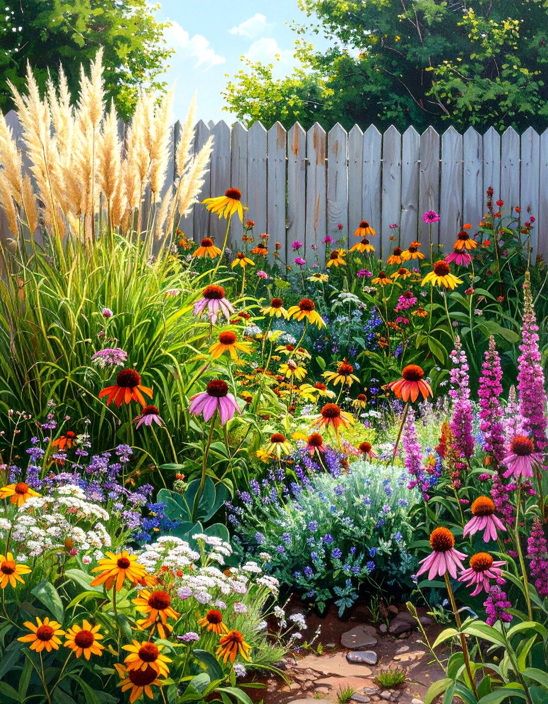Small Landscaping with Layered Planting - 30 small landscaping ideas