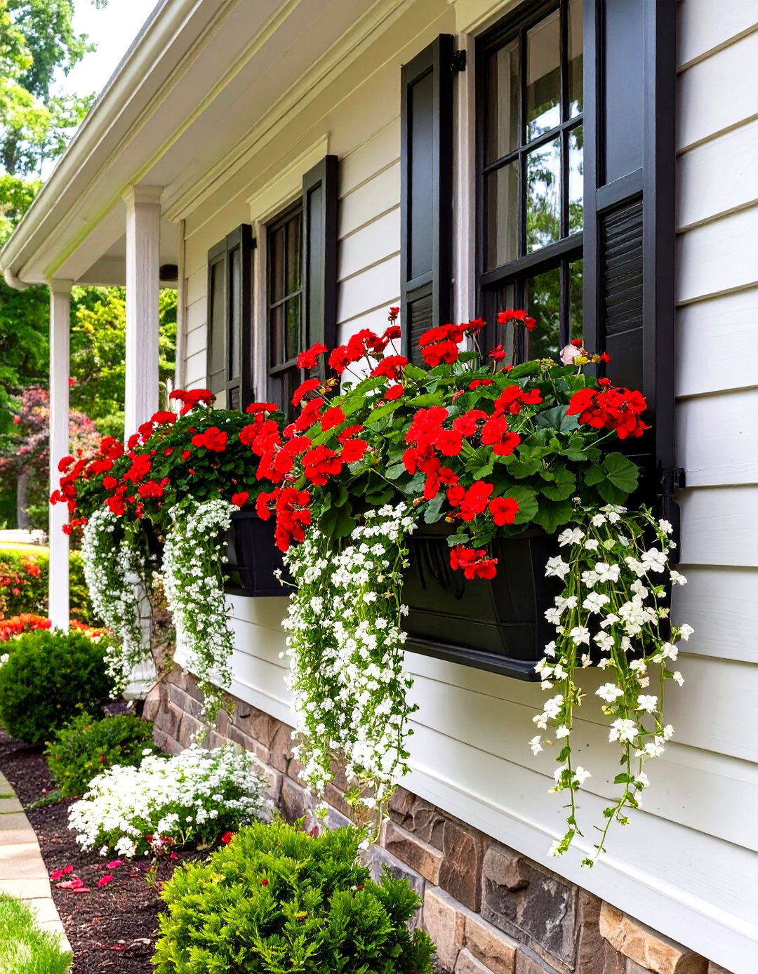 Small Landscaping with Window Boxes - 30 small landscaping ideas