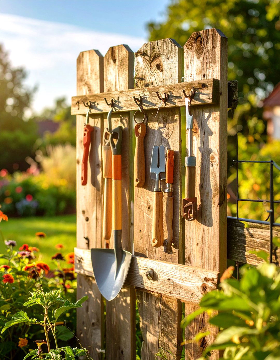 Small Landscaping with a Vertical Tool Rack - 30 small landscaping ideas