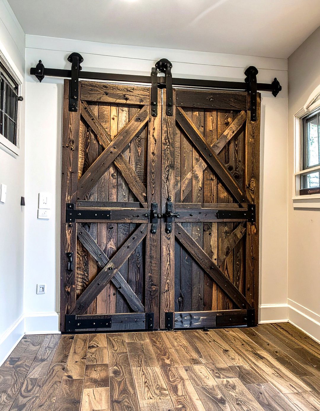 Small Laundry Closet with Barn Door - 30 small laundry closet ideas