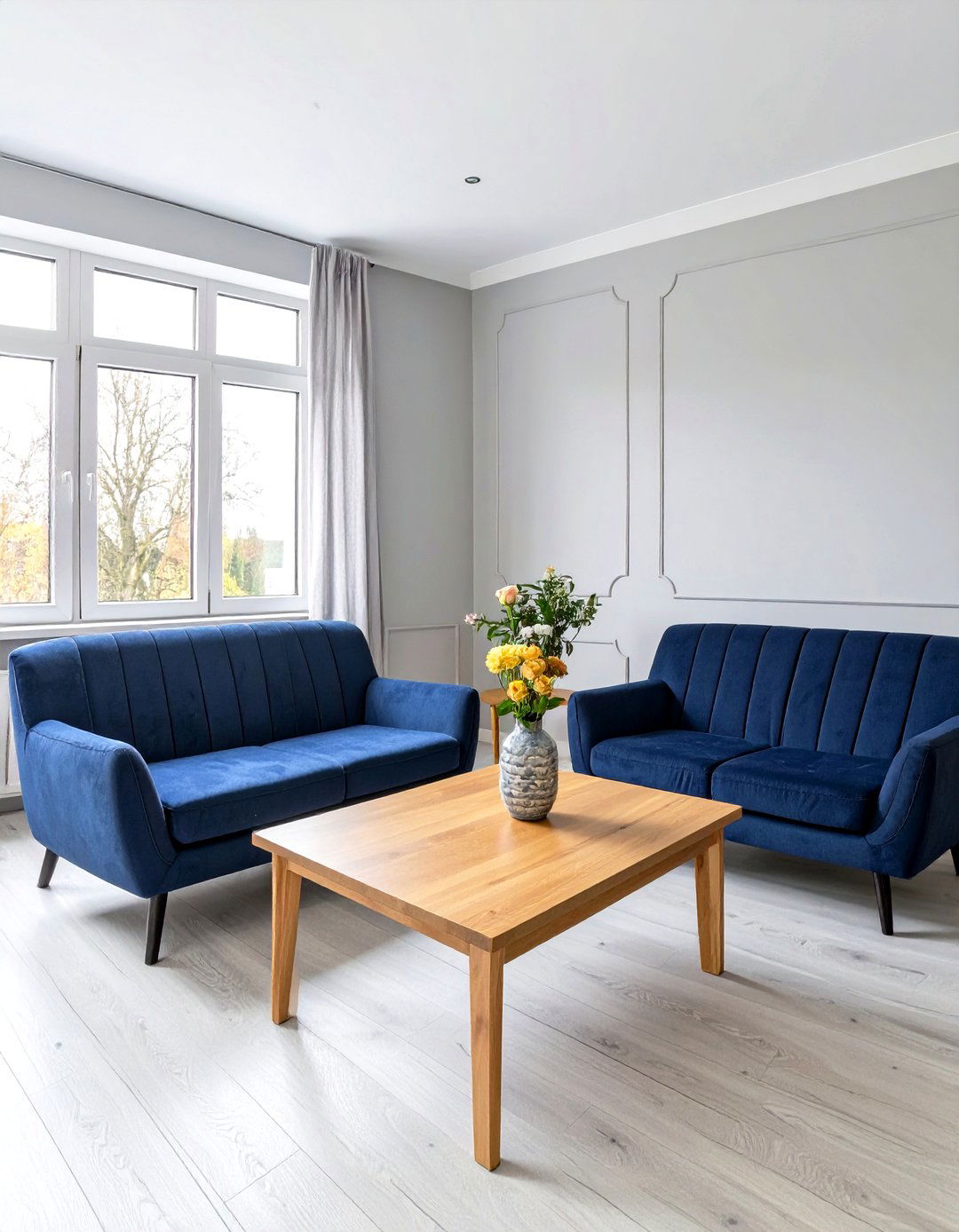 Small Living Room Layout with Two Loveseats - 30 small living room layout ideas