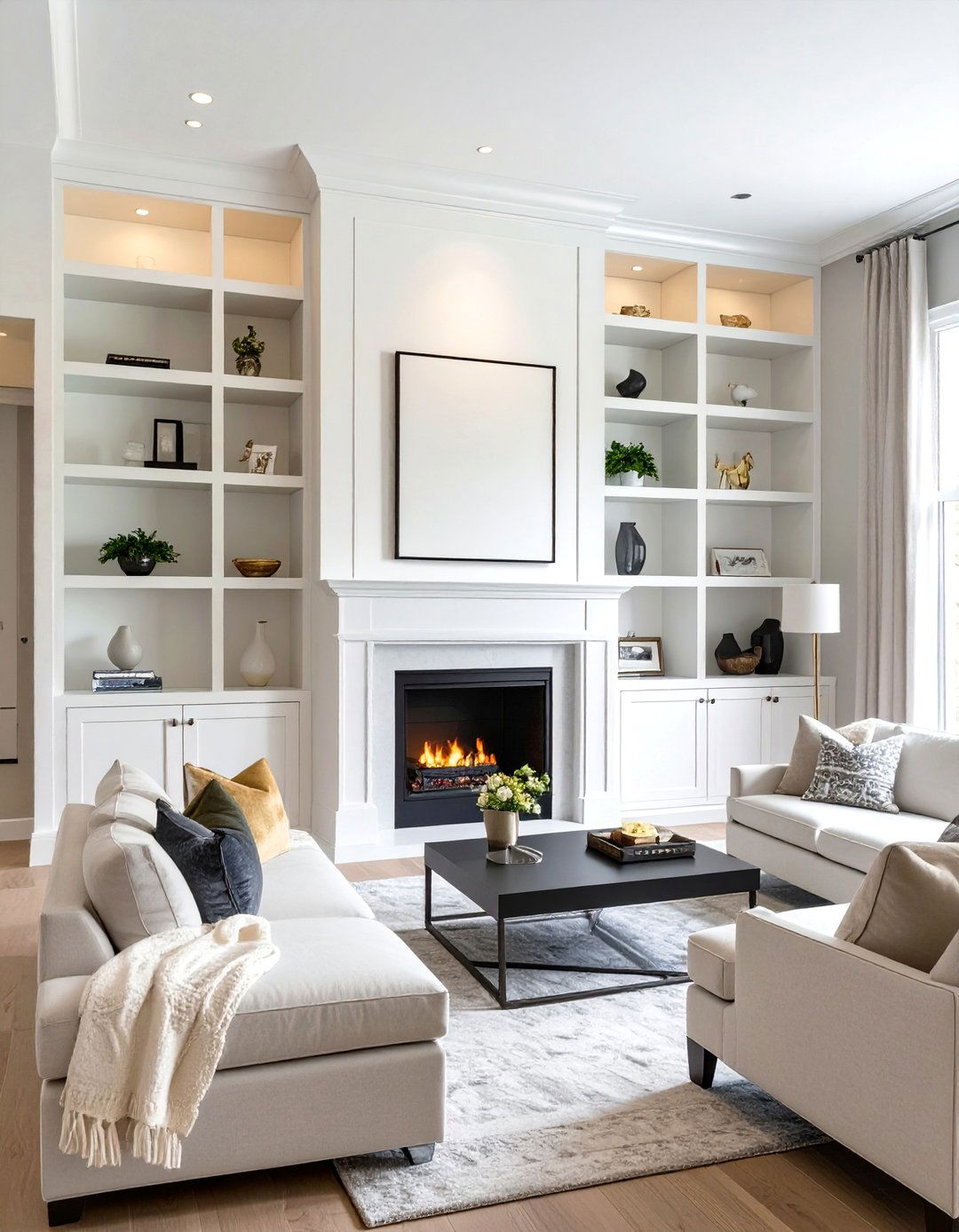 Small Living Room with Built in Storage - 30 small living room decor ideas