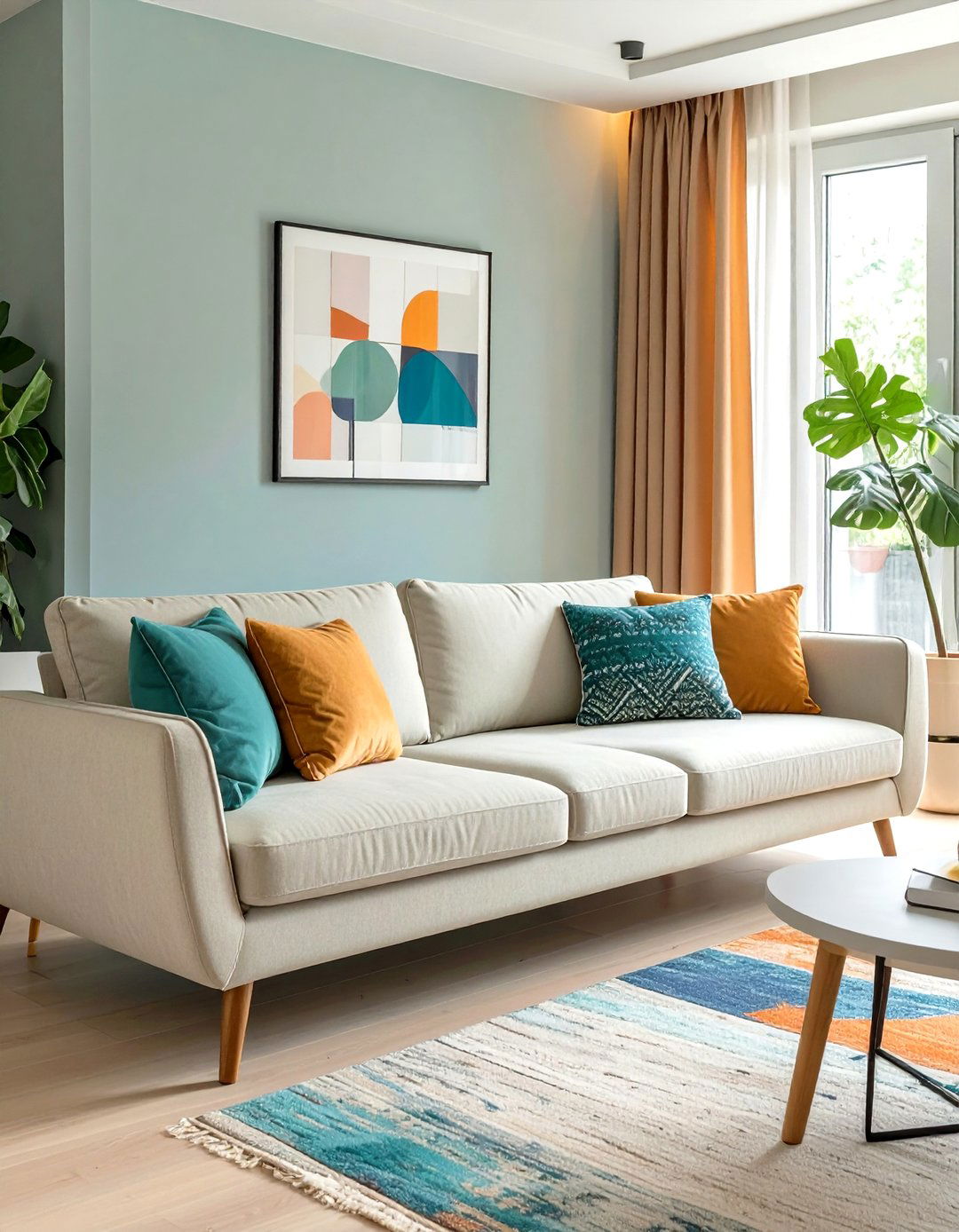 Small Living Room with Slim Profile Furniture - 30 small living room decor ideas