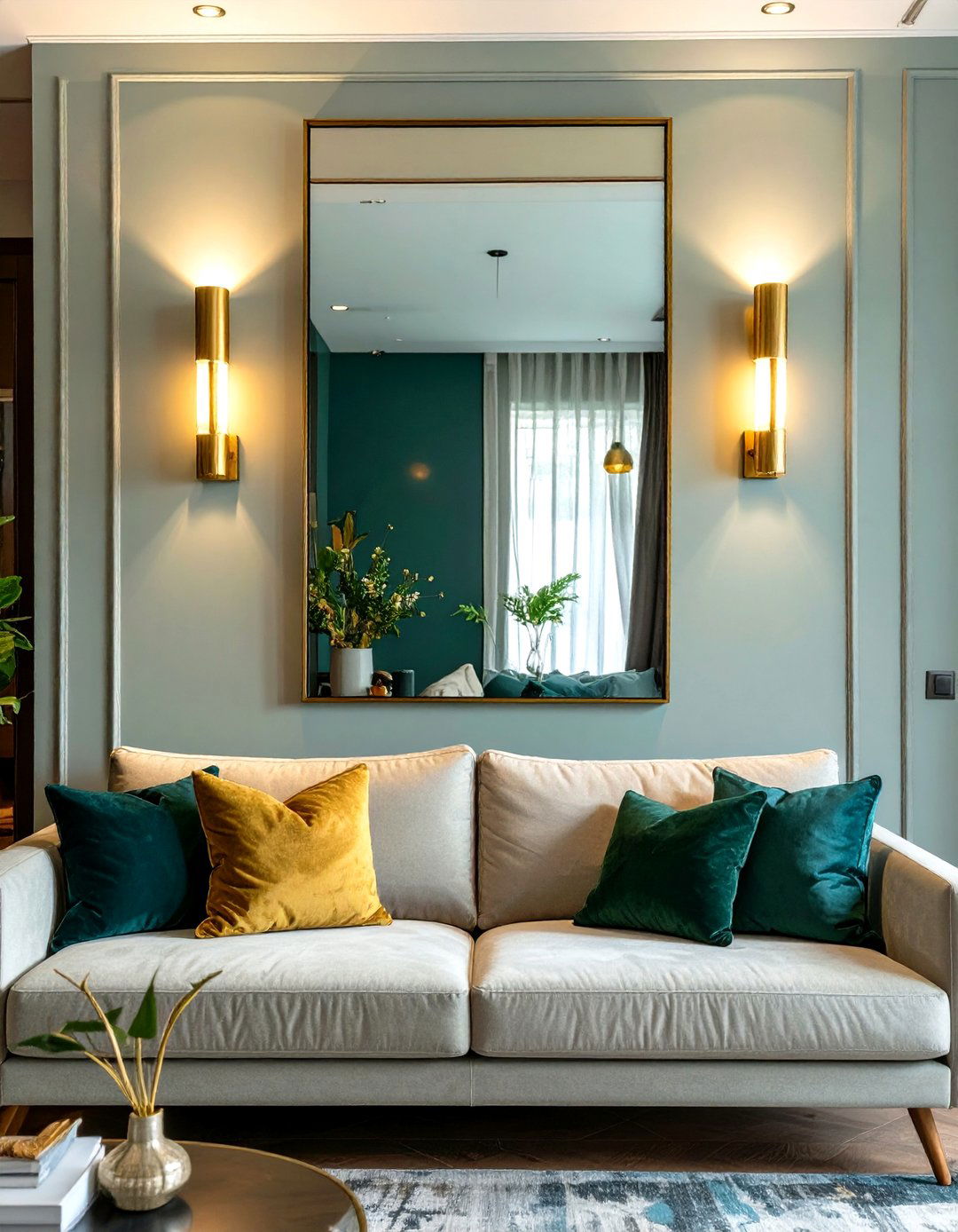 Small Living Room with Wall Sconces - 30 small living room decor ideas