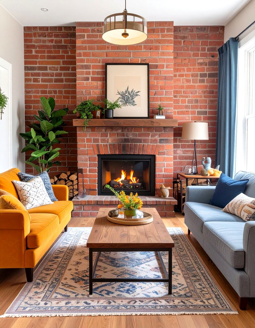 Small Living Room with a Clear Focal Point - 30 small living room decor ideas