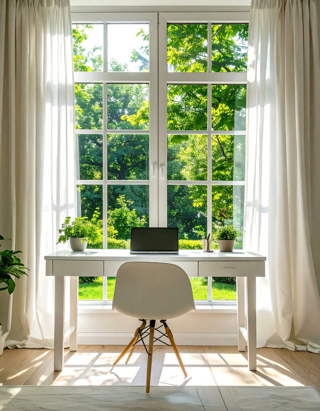 Small Office with Abundant Natural Light - 30 small office space ideas
