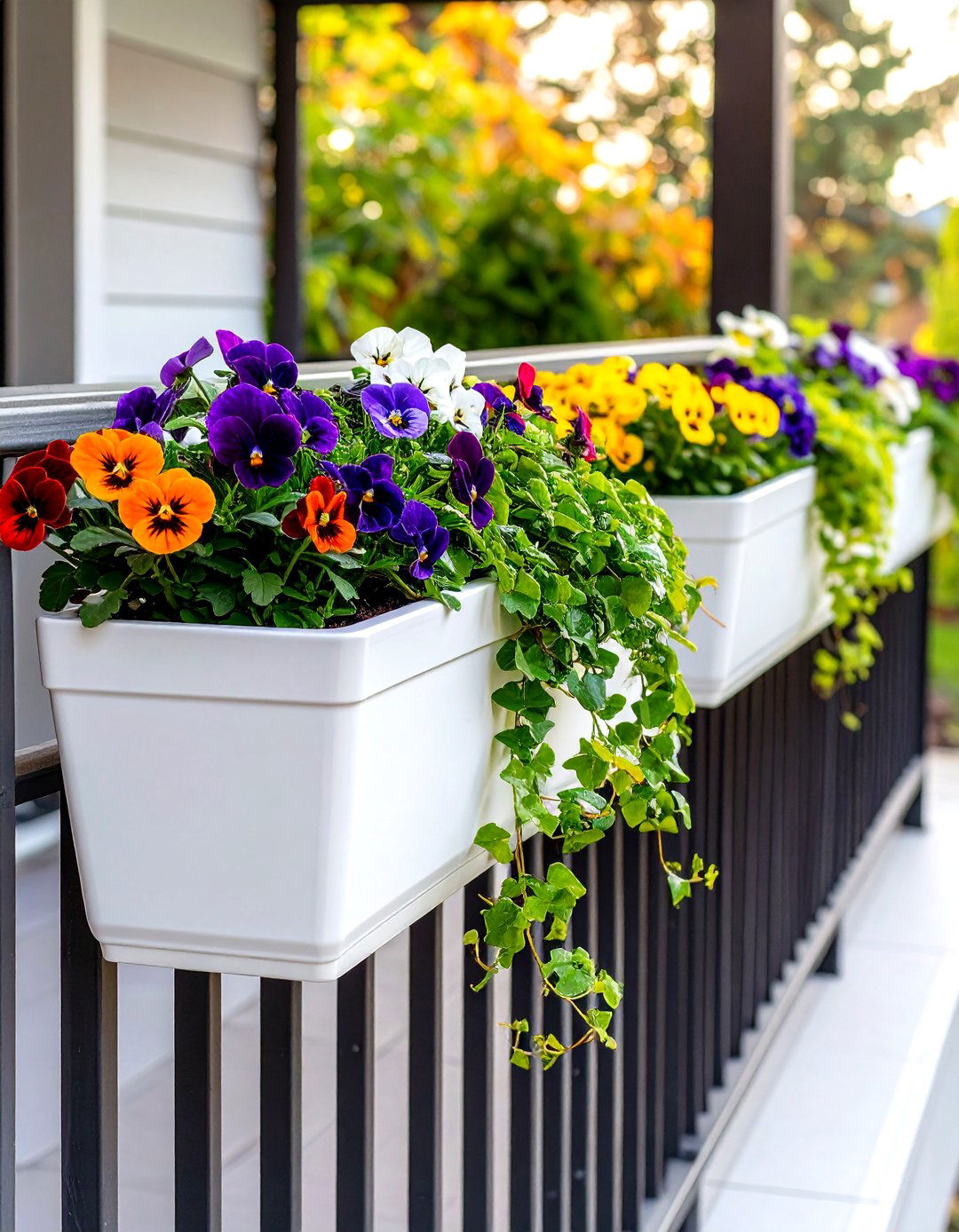 Small Patio Railing Planters - 30 small patio garden ideas