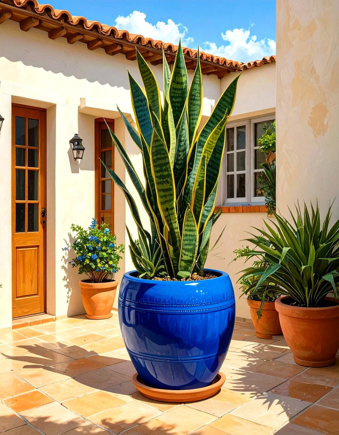 Small Patio with Statement Planters - 30 small patio design ideas pictures