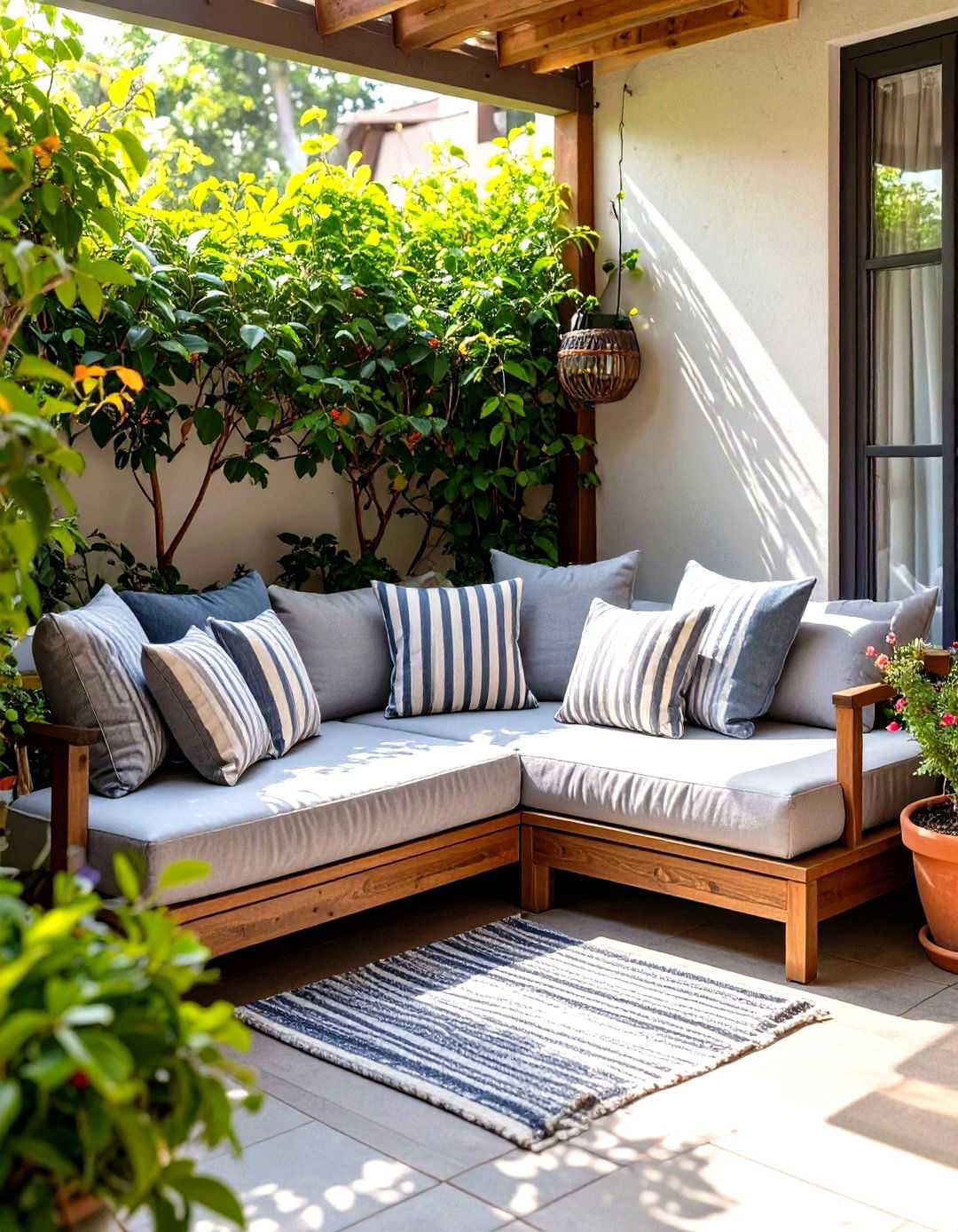 Small Patio with a Daybed - 30 small patio design ideas pictures