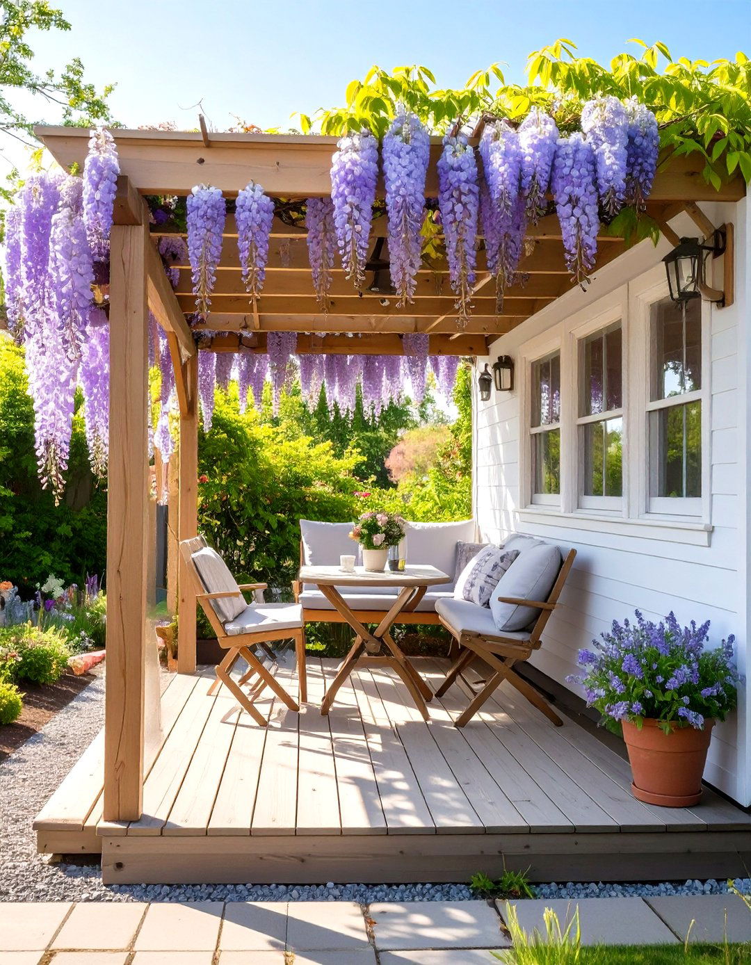 Small Porch With A Pergola - 30 mobile home porch ideas