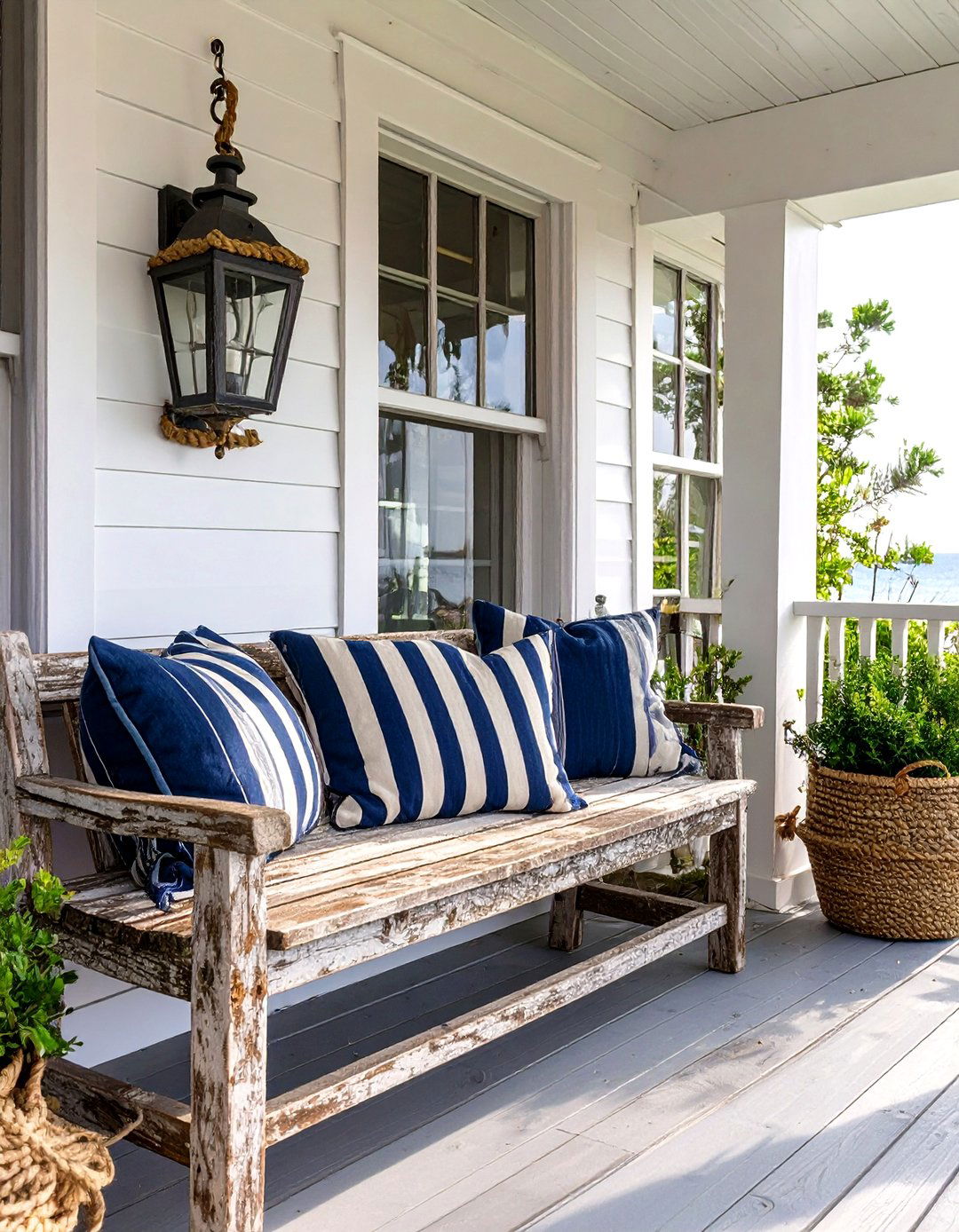 Small Porch with Themed Decor - 30 small porch decorating ideas