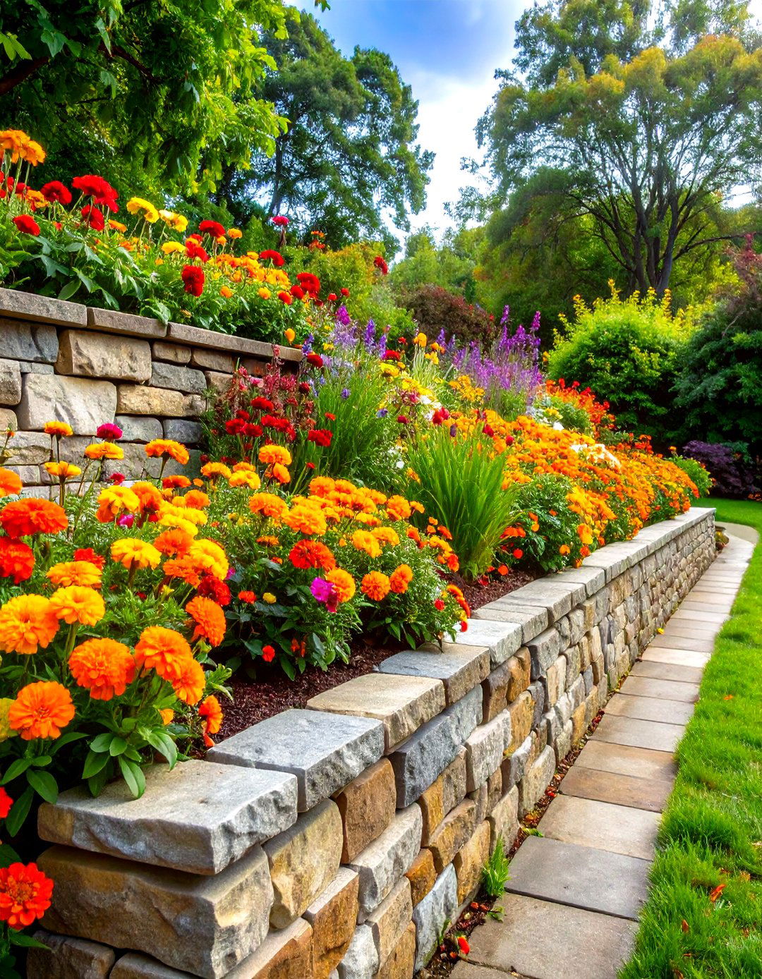 Small Retaining Wall for a Sloped Flower Bed - 30 retaining wall ideas for sloped backyard