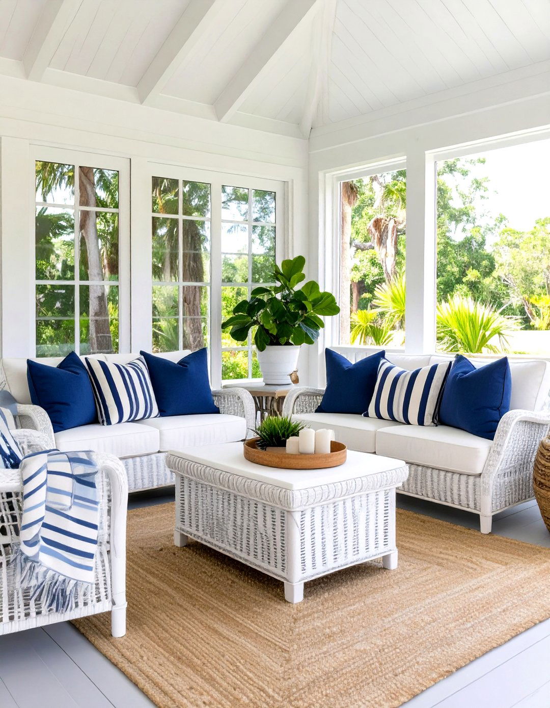 Small Screen Porch with Smart Furniture - 30 screen porch ideas