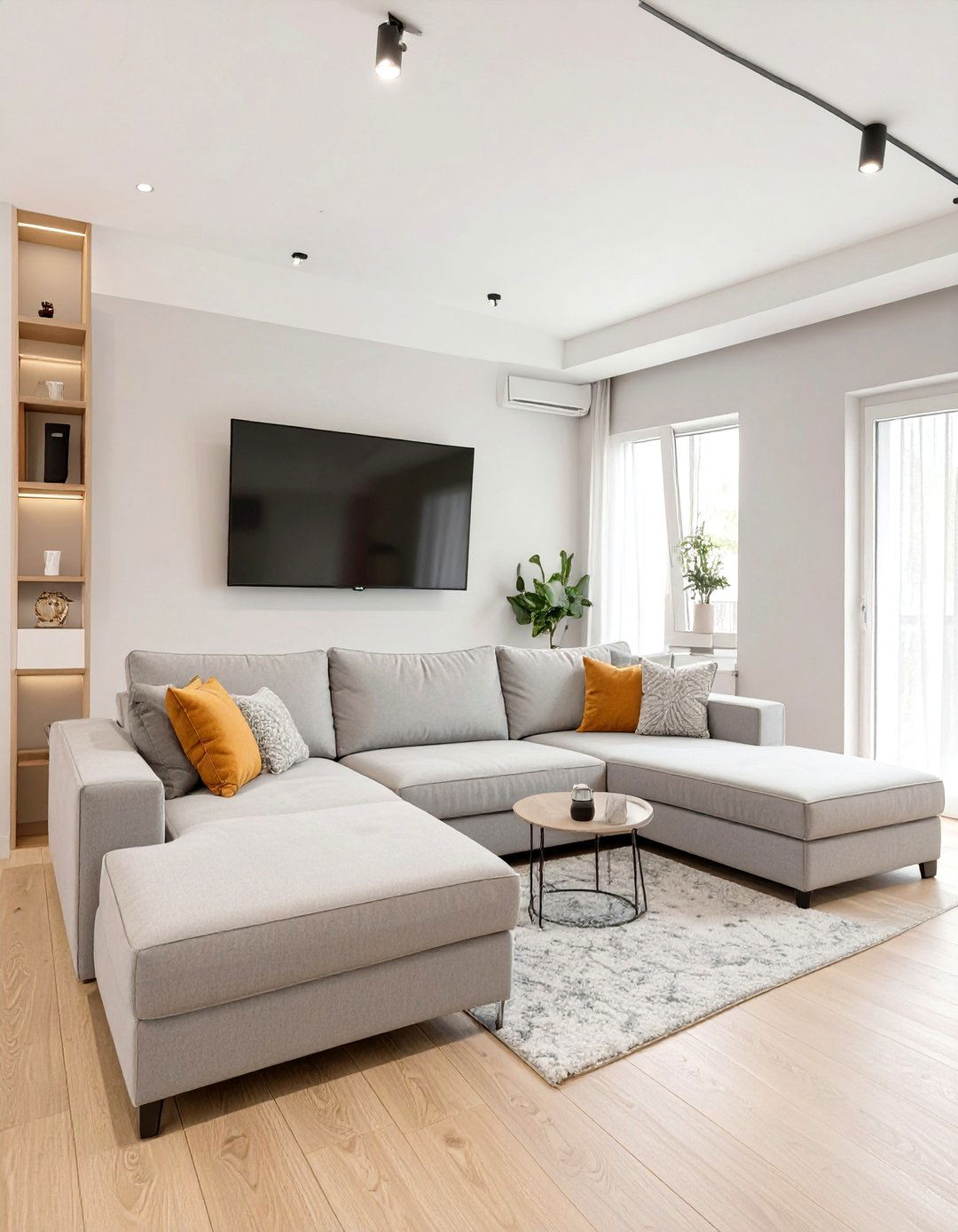 Small Sectional Sofa Facing the TV - 30 simple small living room ideas with tv