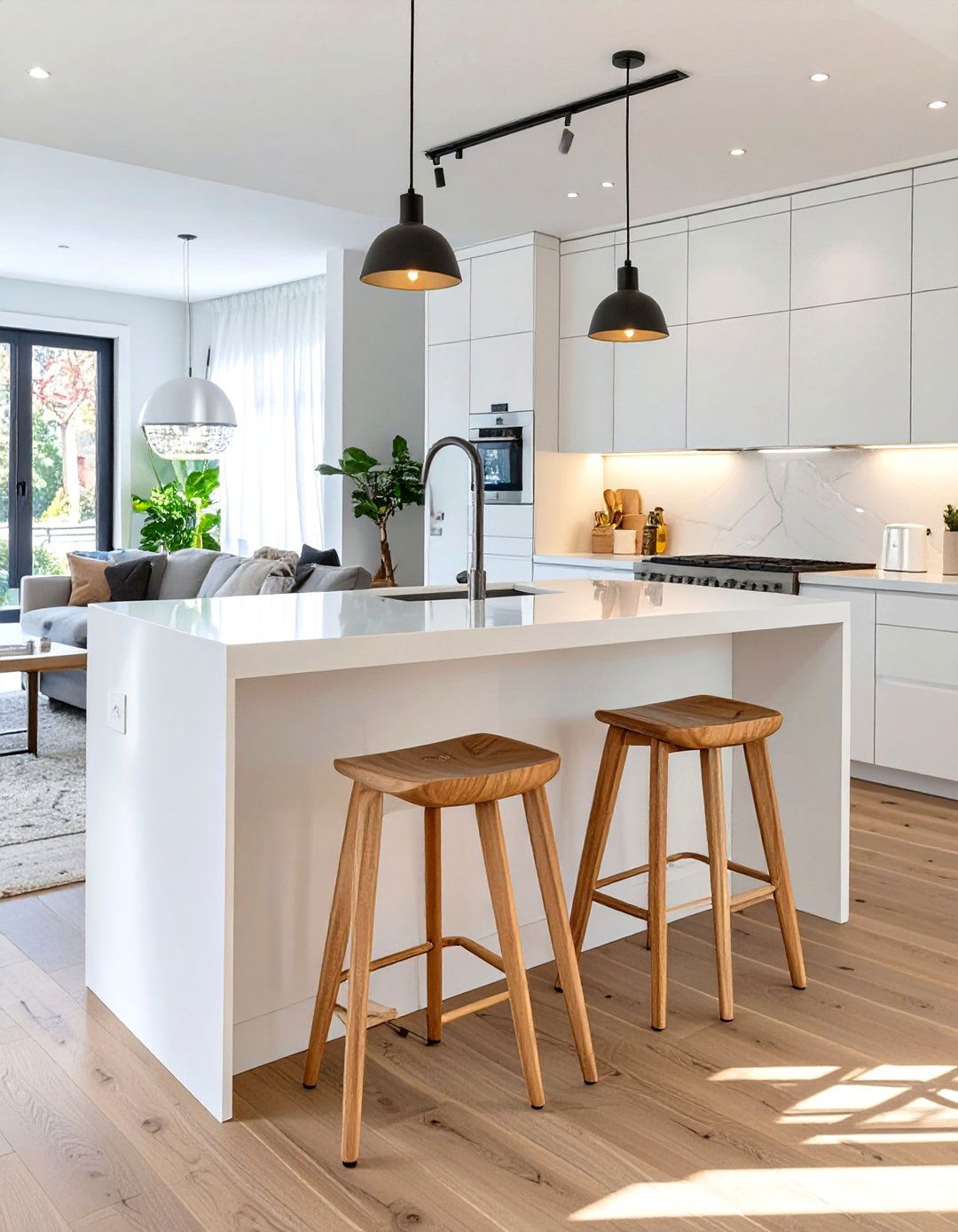 Small Simple Kitchen with a Peninsula - 30 small simple kitchen design ideas