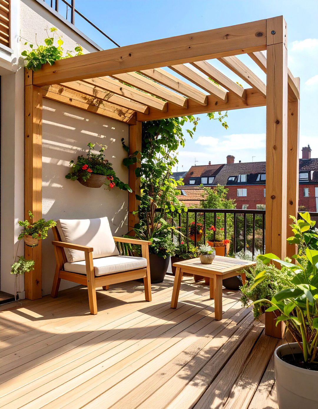 Small Space Corner Deck Pergola - 30 deck pergola ideas
