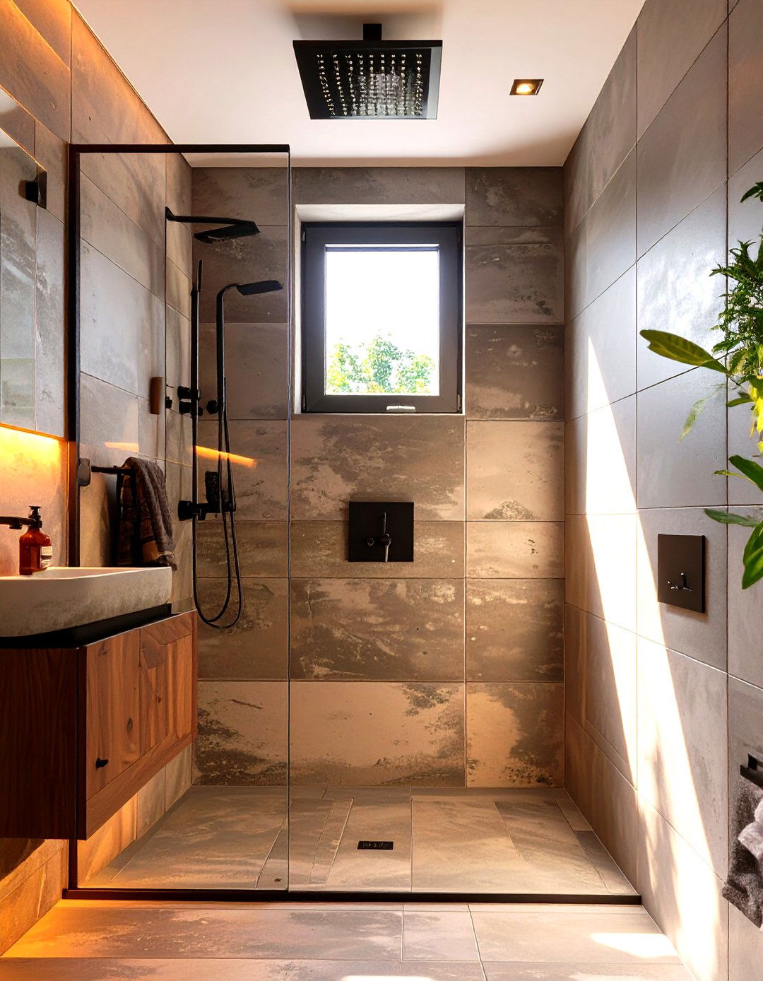 Small Square Accent Shower Window - 30 shower window ideas