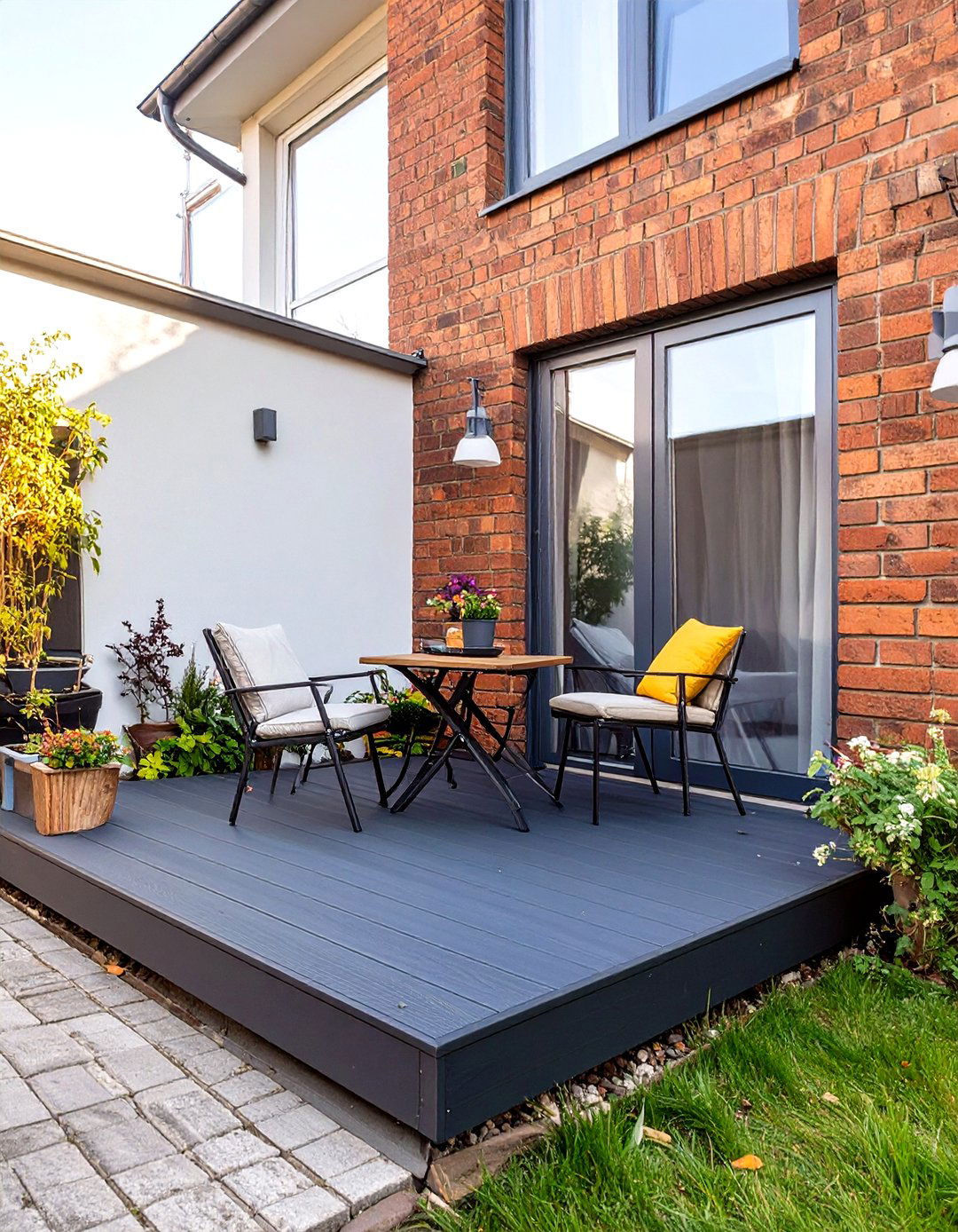 Small Square Deck for Urban Yards - 30 simple deck designs  pictures