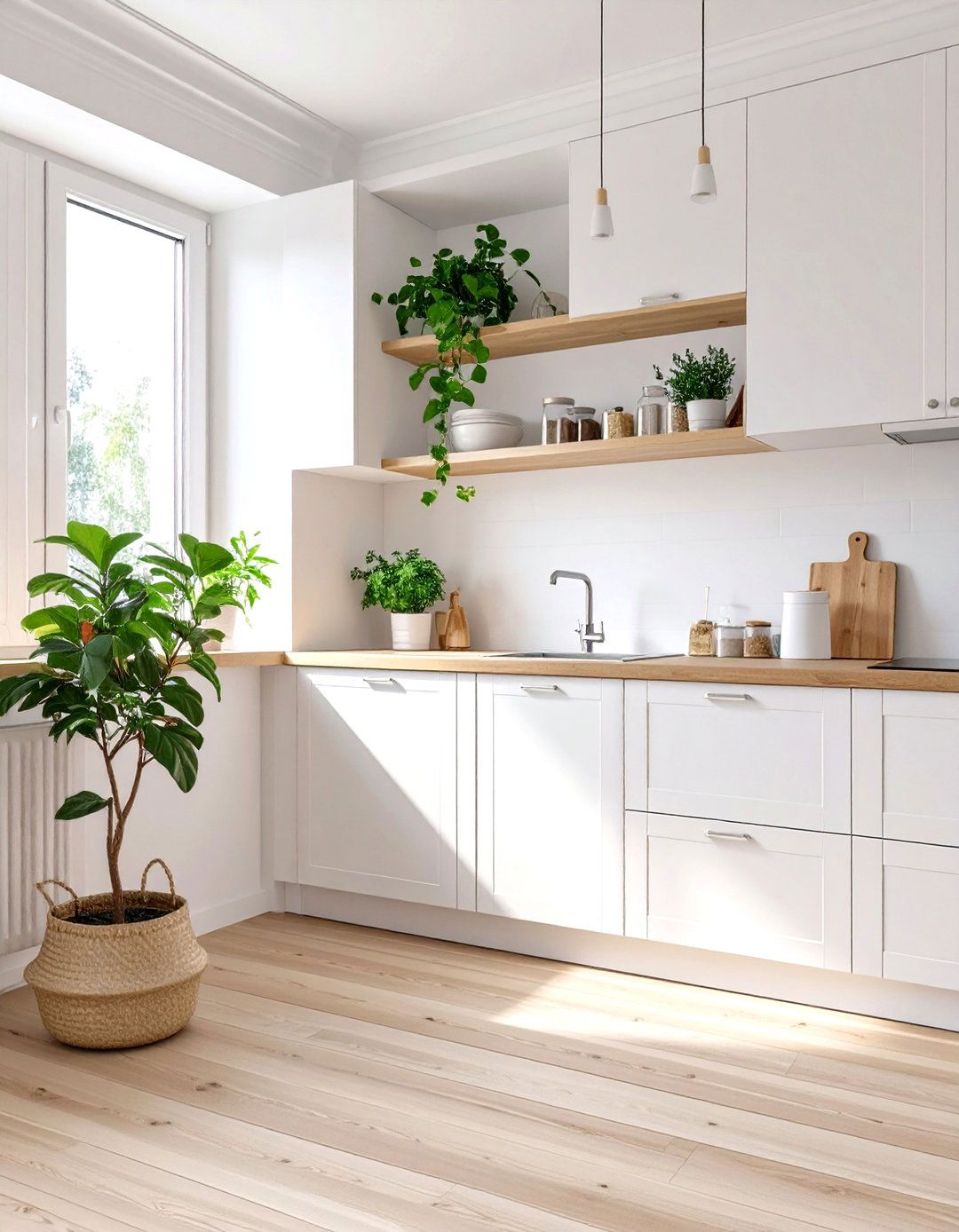 Small White Kitchen with Scandinavian Design - 30 small white kitchen ideas