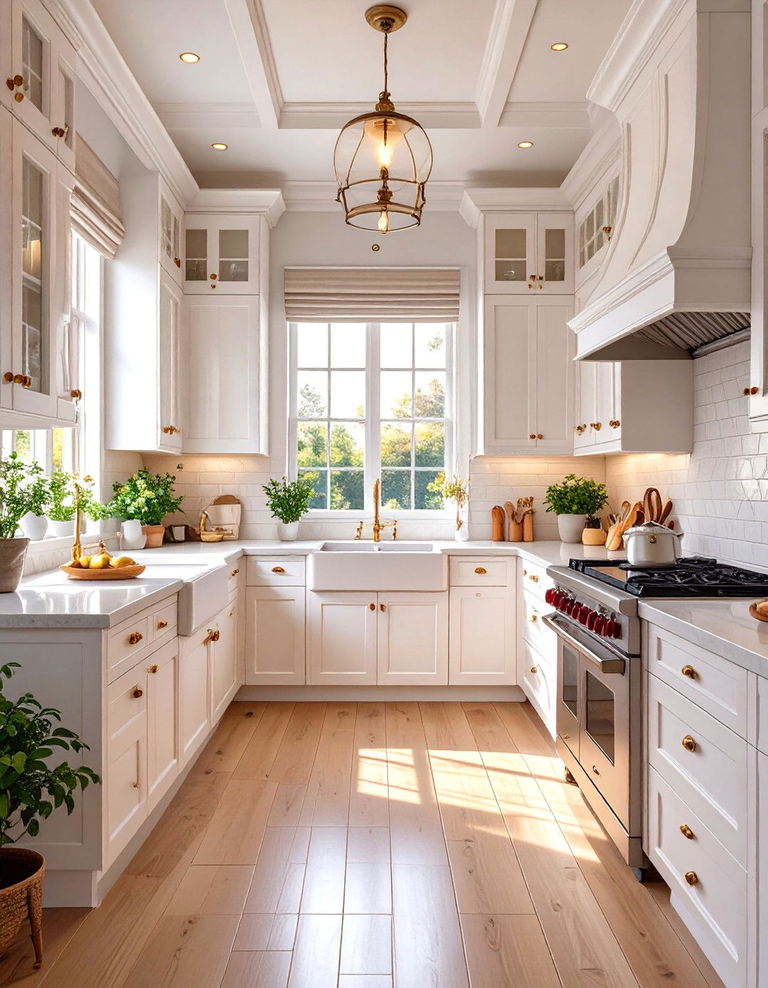 Small White Kitchen with a Galley Layout - 30 small white kitchen ideas