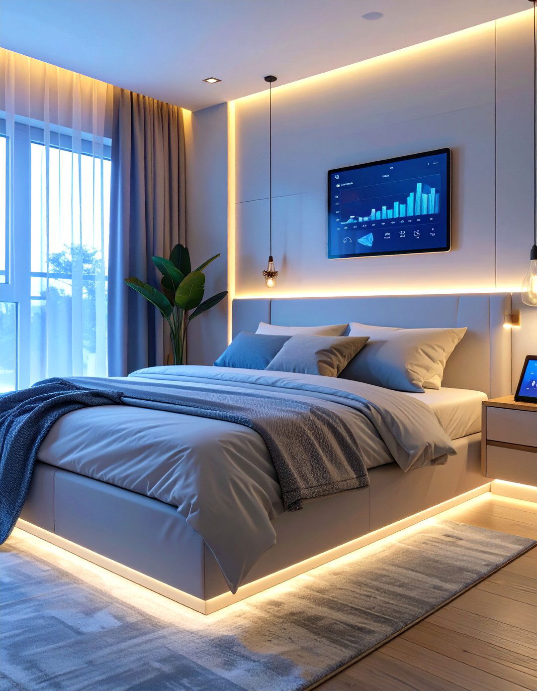 Smart Bed and Sleep Tracking - 30 smart home design ideas